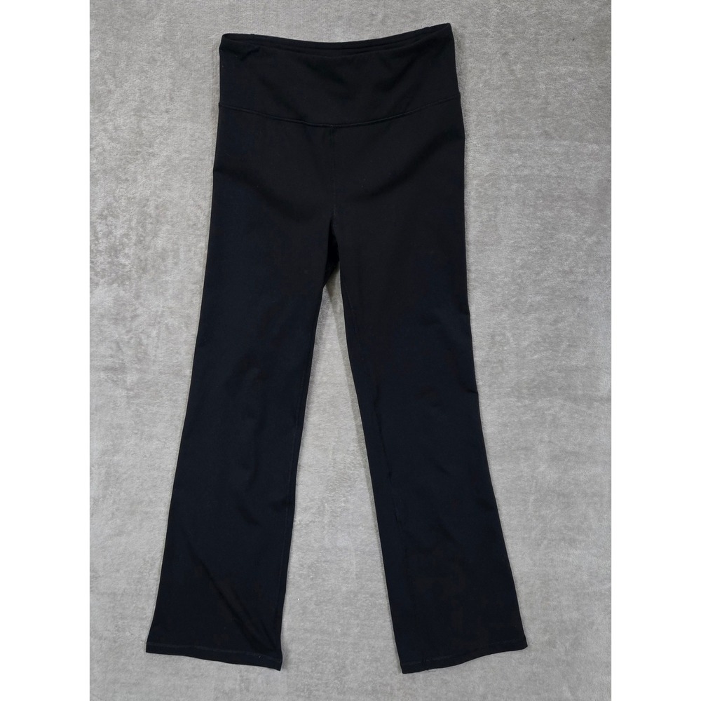 Tek Gear Yoga Pants Shapewear Large Black High Waist Flare Leg  Activewear Basic